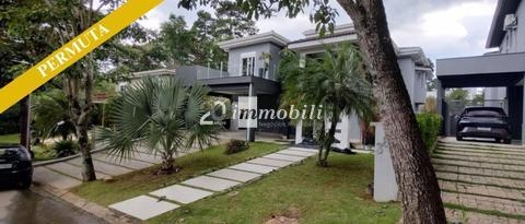 Casa à venda e para alugar em Cotia, Granja Viana, com 4 suítes, com 410 m², Vintage